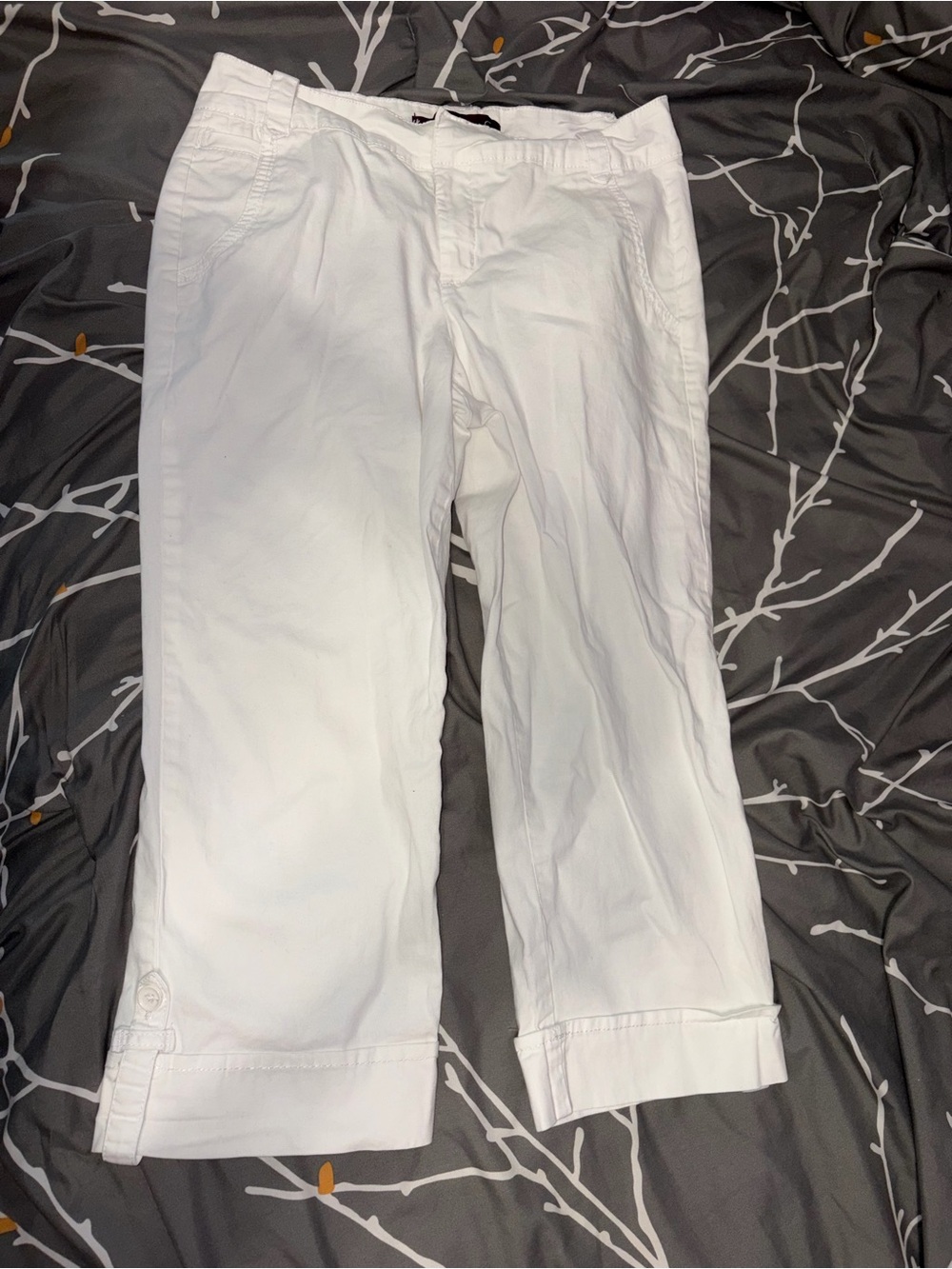 Gloria Vanderbilt Women's Pants White Size 8 Straight Leg